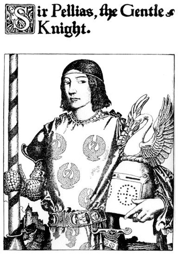 Sir Pellias the Gentle Knight — a plate by Howard Pyle