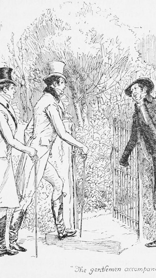 A second stage plate from the book — a Hugh Thomson illustration