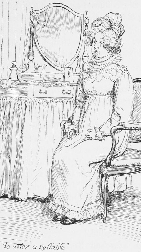 A second stage plate from the book — a Hugh Thomson illustration