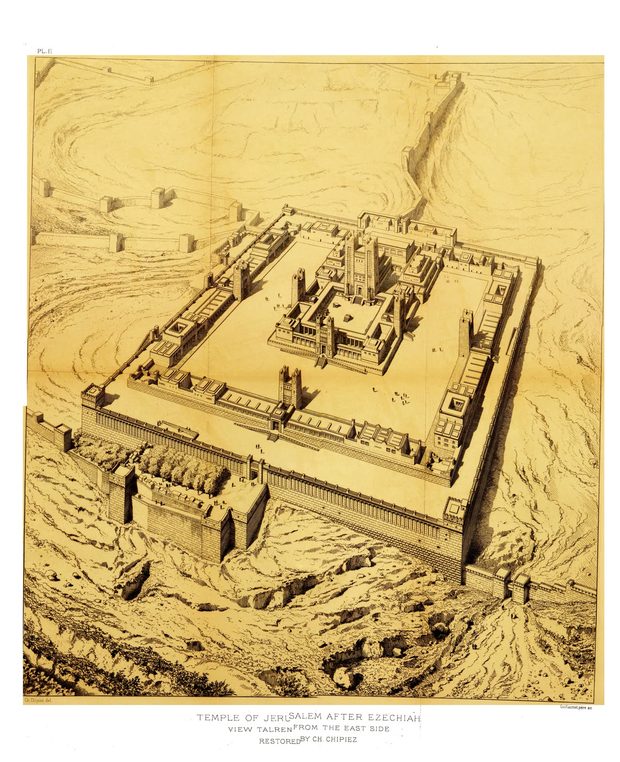 The Temple at Jerusalem — after Charles Chipiez, 1890