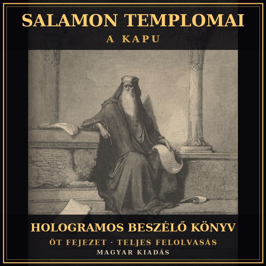 A Kapu: Salamon Templomai — the Hungarian Solomon's Temples hologram book cover